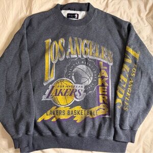 Abercrombie & Fitch x NBA LA Lakers Oversized Crewneck Sweatshirt • Size S